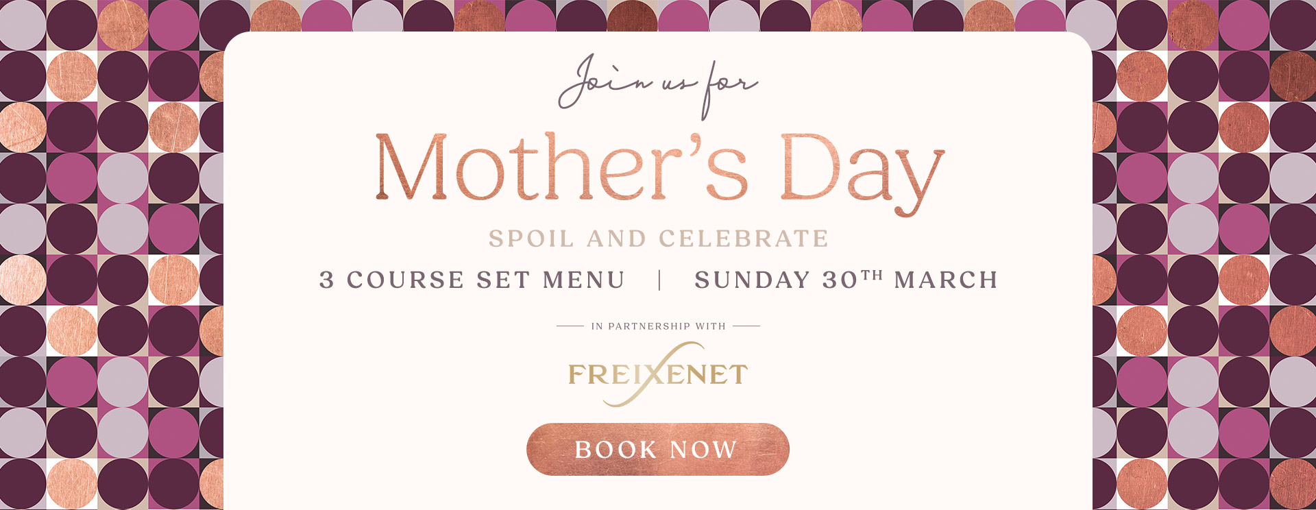 Mother’s Day menu/meal in Betchworth